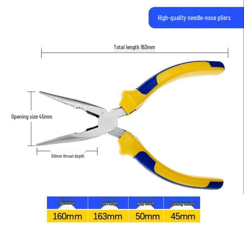 Tiger Multifunctional Needle Nose Pliers: Industrial Grade Wire Cutters and Strippers for Electricians