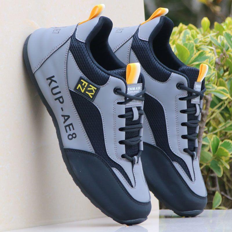 Brand Discontinued Men's Mesh Breathable Non-Slip Sports Shoes - Trendy High-End Casual and Running Shoes for Spring and Autumn