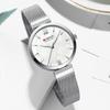 Curren 9067 Wasserdichte Quarz-Modeuhr für Damen mit Netzarmband