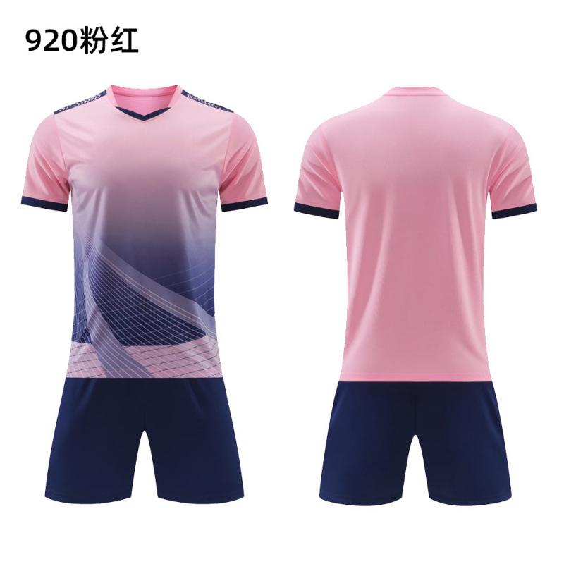 Football Jersey Sports Suit Printed Table Tennis Jersey Men'S Adult Game Training Jersey Children'S Short-Sleeved Jersey Set