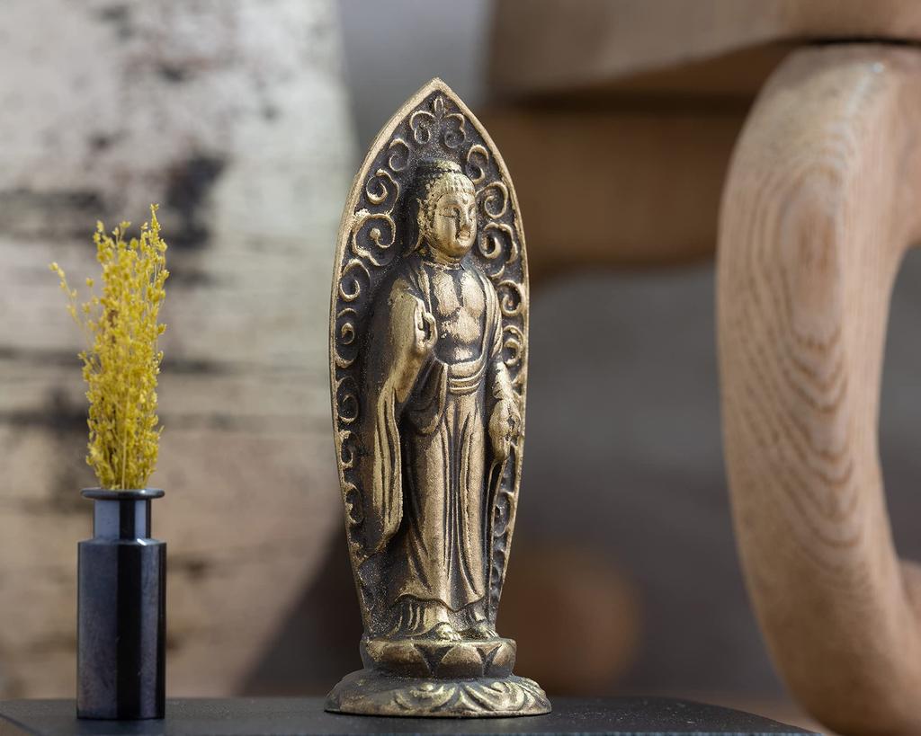 Buddha Statue Amida Nyorai Standing Statue Buddhist Keiaki Watanabe In the Year of the Zodiac Guardian Principal Image Zodiac Takaoka Copperware Amida