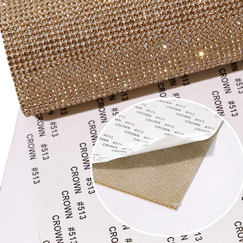 DIY Strassblatt Selbstklebendes Strassband Luxuriöses Kristallblatt Aufkleber für PC Handyhülle Schuhe Autodekoration