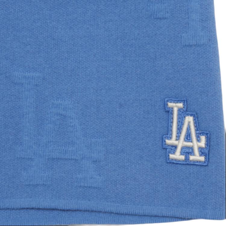 MLB Los Angeles Dodgers Solid Logo Letter Embroidered Straight Leg Shorts Women Shorts Light-Blue 3FSPM0433-07CBL