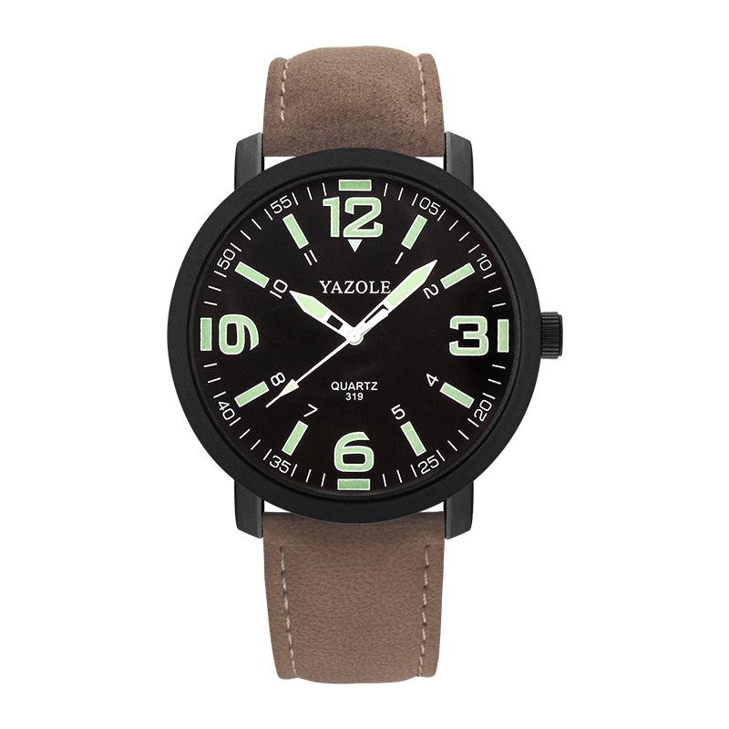 Top Brand New Fashion Couple Sports Watch Men's and Women's Large Dial Luminous Quartz Belt Student Watch