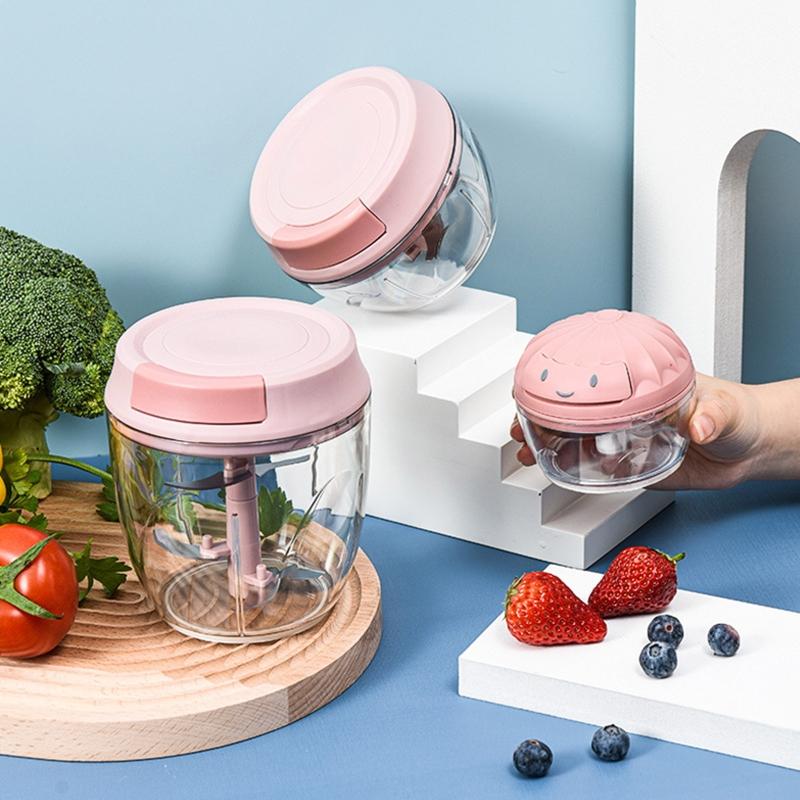 Hand Chopper Garlic Press Vegetable Fruit Twist Shredder Manual Meat Grinder Chopper Garlic Crusher Cutter Home Kitchen