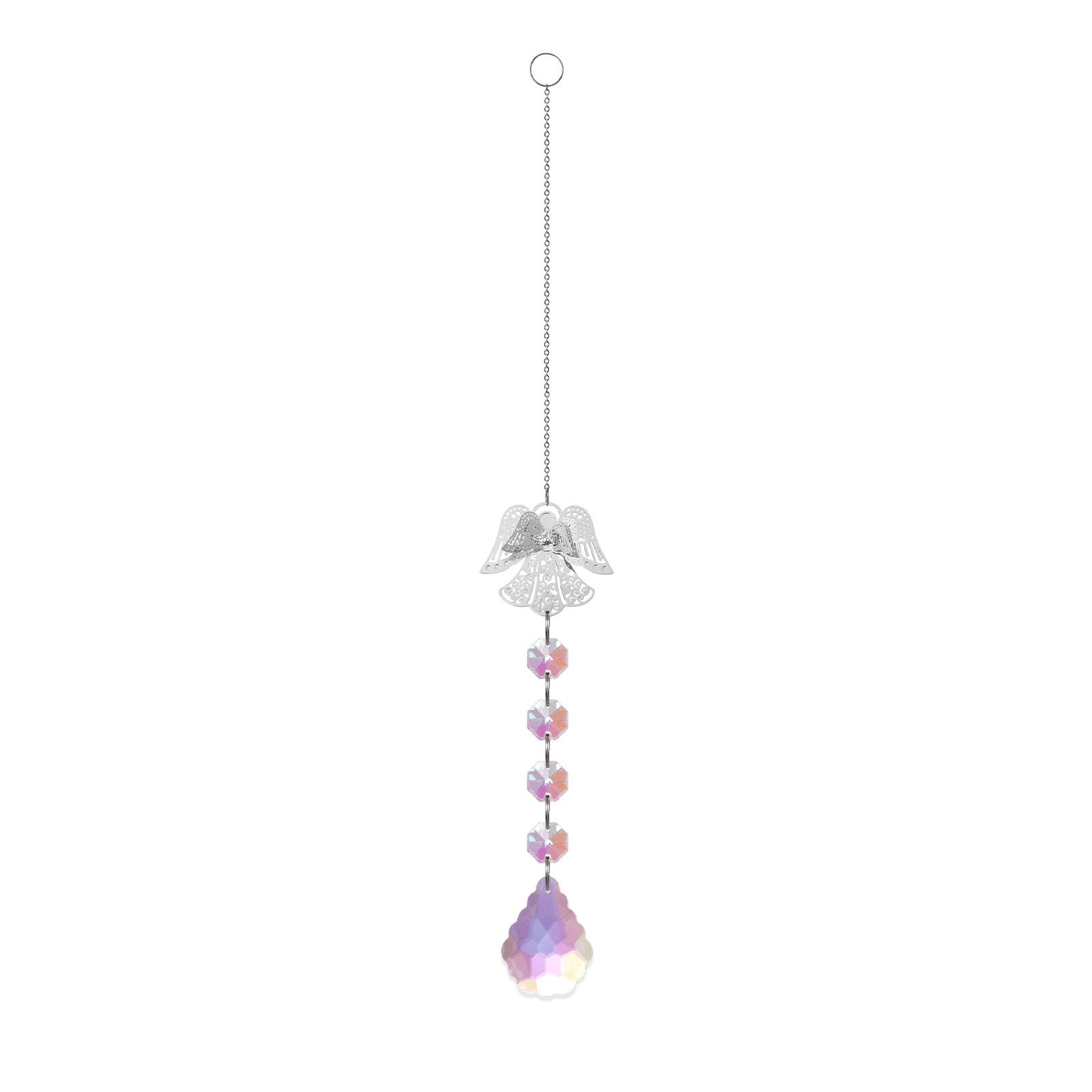 Crystal Butterfly Dragonfly Bee Tree Suncatcher Rainbow Maker Hanging for Window (as the picture,350mm)