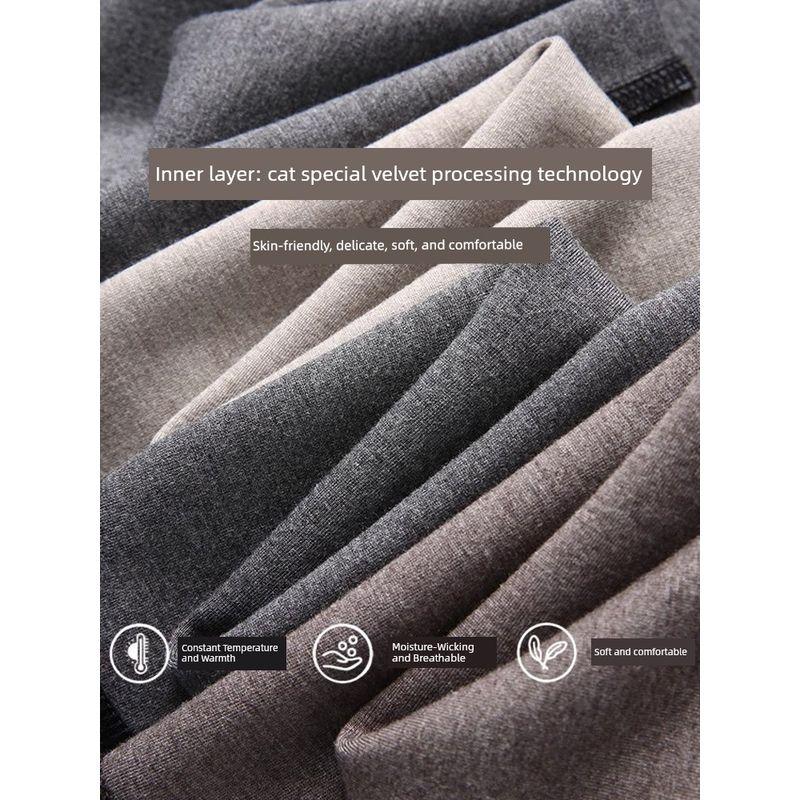 Acetate Fleece Business Casual Pants Men's Straight Spring and Autumn Draping Effect Pants Foreign Trade Men's Trousers Light Luxury Trousers