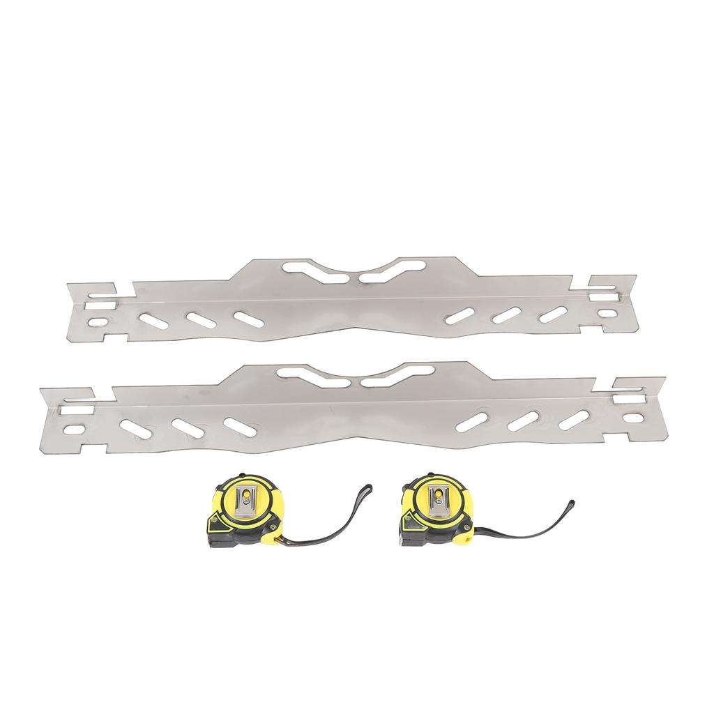 Wheel Alignment Tool Plate Stainless Steel Heavy Duty with 2 Tape Accurate Measurement Toe Alignment Tool for SUV Sedan