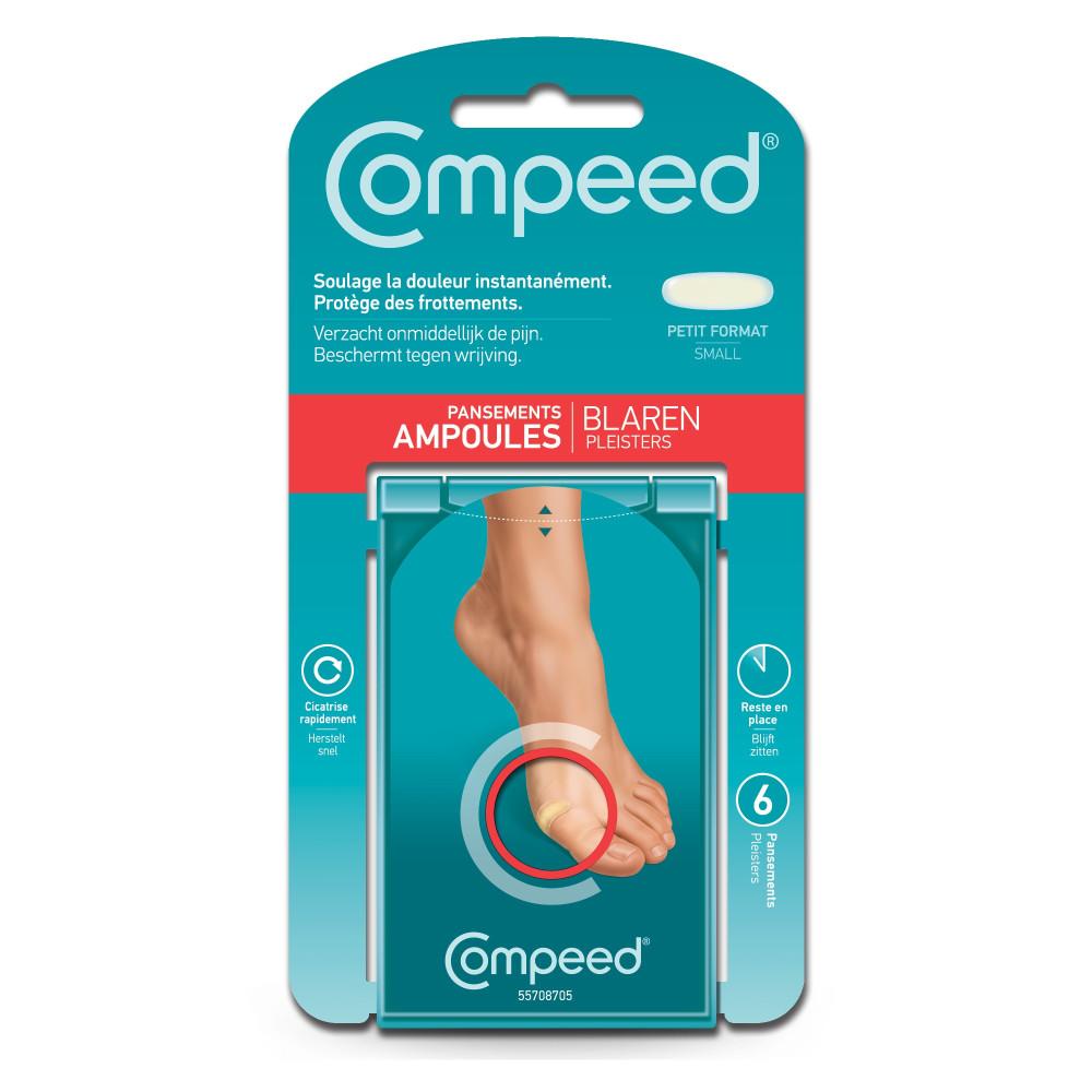 

Маленькие блистерные пластыри Compeed для боковой стороны стопы x 6
