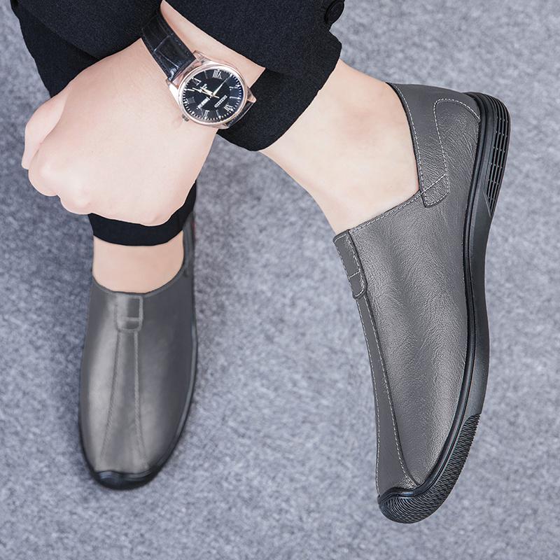 Summer Men Sandals Leisure Beach High Quality Genuine Leather Sandals Fashion Men's  Hollow Out Sandals Luxury Designer Shoes