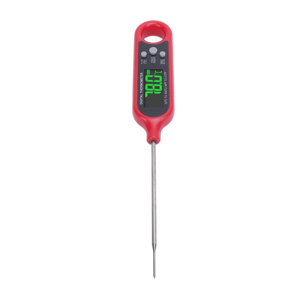 Digital Mt Temperature Probe, Food Thermometer, Stainless Steel Probe Pen,   Time with Magnetic LCD Display for Kitchen BBQ