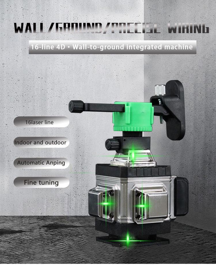 4D16 Green Laser Level Projector for Walls & Floors