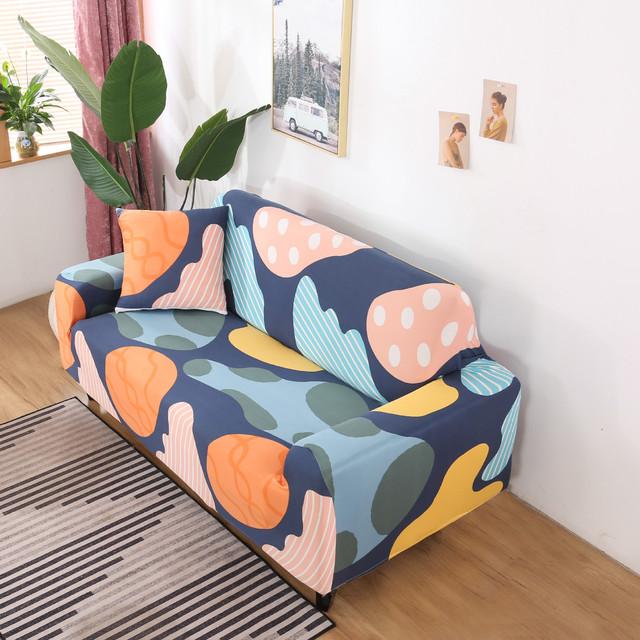 Geometric Printed Stretch Sofa Covers For Living Room Modern Style Sofa Slipcovers All Seasons Available Couch 1 /2 /3 /4 Seater