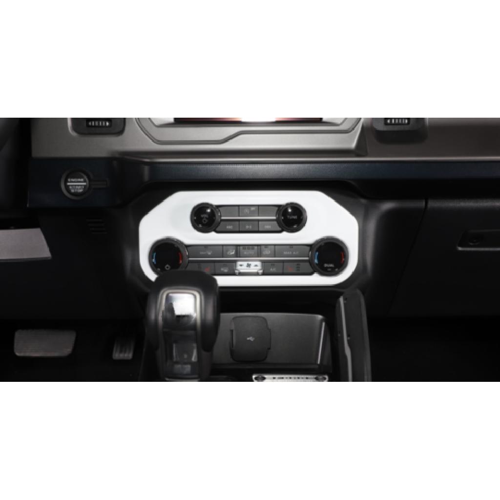 Air Conditioner Switch Panel Trim Cover Accessories White For Ford Bronco 21-25