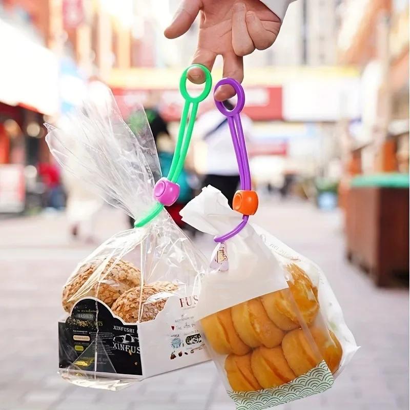 5PCS Portable Food Sealing Clip Reusable Bread Bag Clips Kitchen Storage Food Seal Grip Sealer Clamp Kitchen Accessories