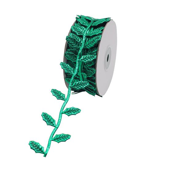 3D Leaf Lace Trim 10m Roll Colored Fabric Decorative Ribbon Multipurpose Leaf Gift Wrapping Ribbon for DIY Sewing Festival Venue Layout