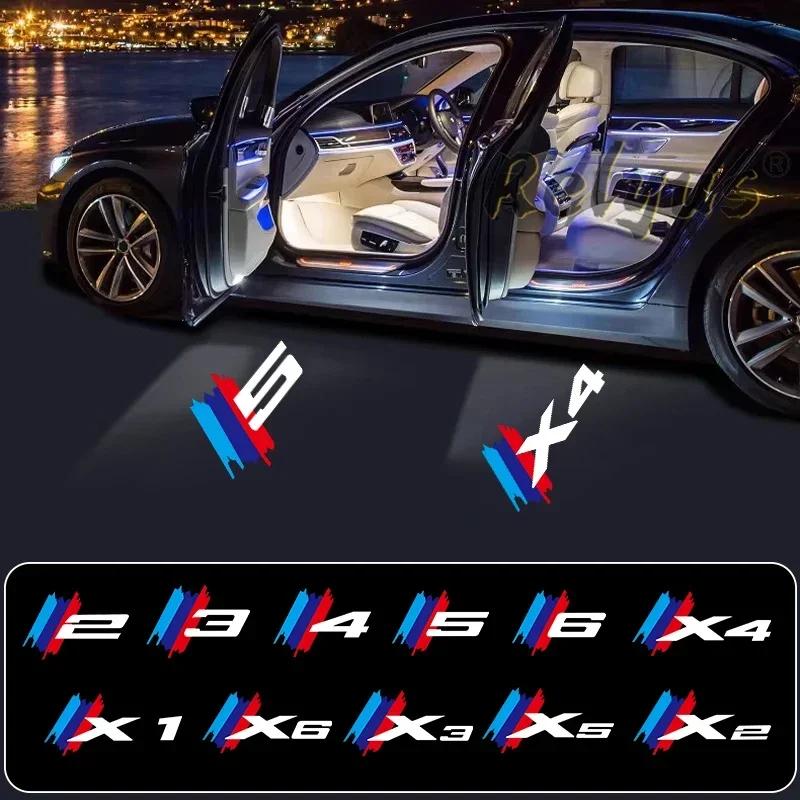 AAAOL1 2pcs Car door LED welcome light forBMW 1 2 3 4 5 6 series E90 E91 E92 E93 E60 E61 F110 F30 F20 badge projector