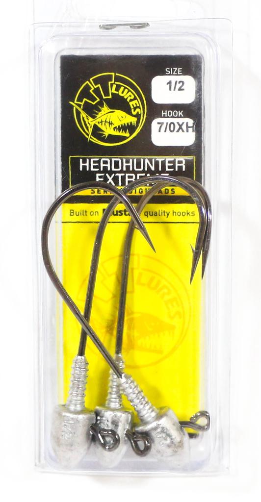 Tackle Tactics TT Head Hunter Extreme Jig Head 1/2 oz 7/0 XH 3/pack (1883)