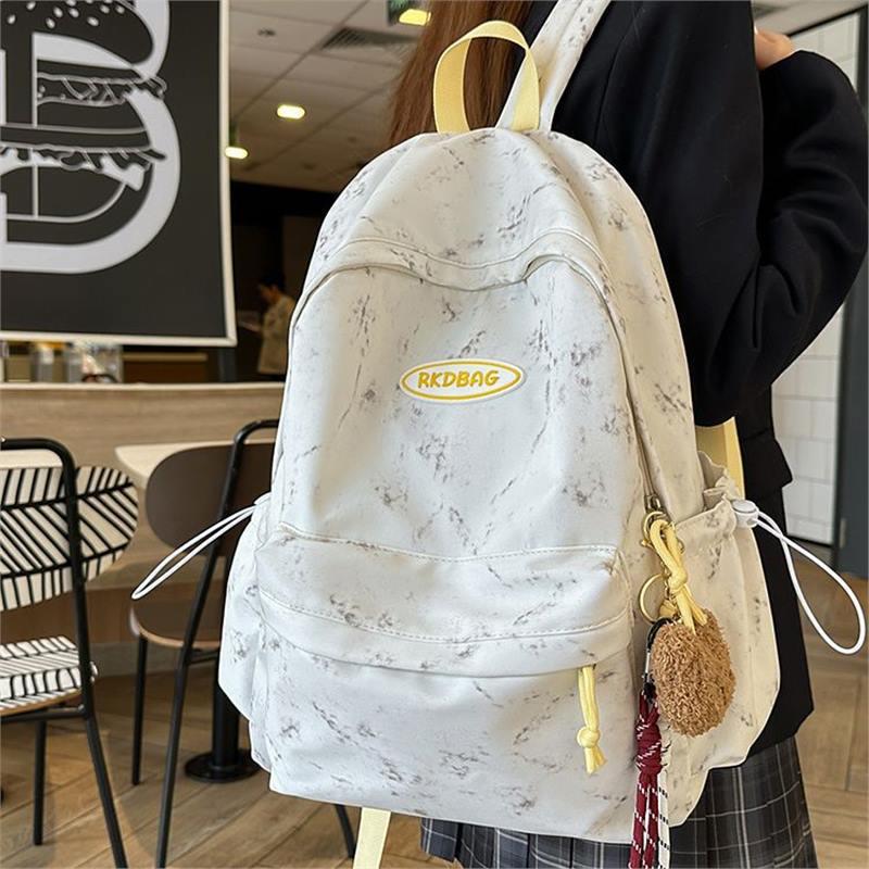 

Japanese Retro Tie-Dye College Backpack: Large Capacity, Korean Style, Unisex Design Backpack without accessories