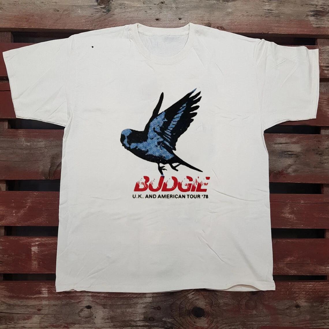 Men s and Women s T-shirts BUDGIE UK Band American Tour 1978 T Shirt XS