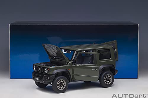 AUTOart 1/18 Scale Suzuki Jimny Sierra (JB74) Moss Green Finished Model 78509