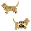 Basset Hound I - Dog Brooch In Decorative Box, Elegant Gold-plated Pin, Brand Jacket Pin