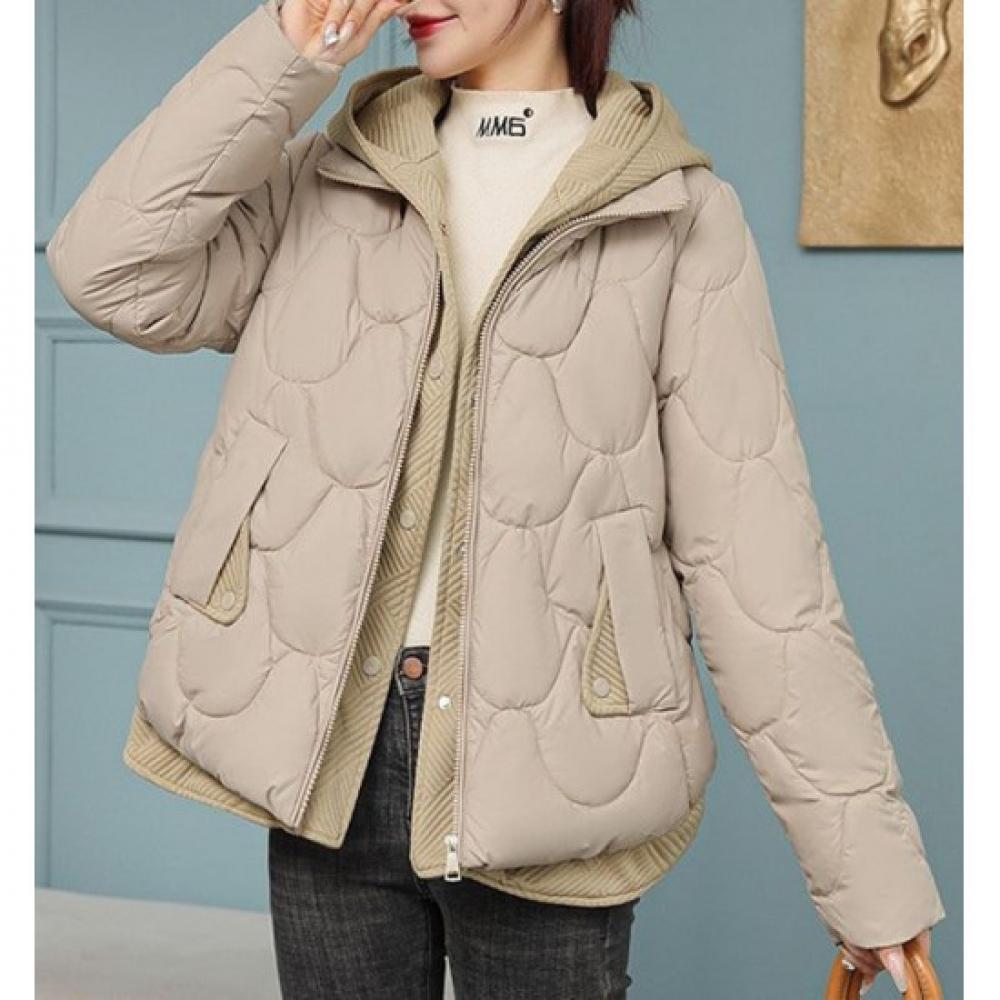 Rellawear Men S Simple Hood Matching Quilted Padding Jacket Rjy0901