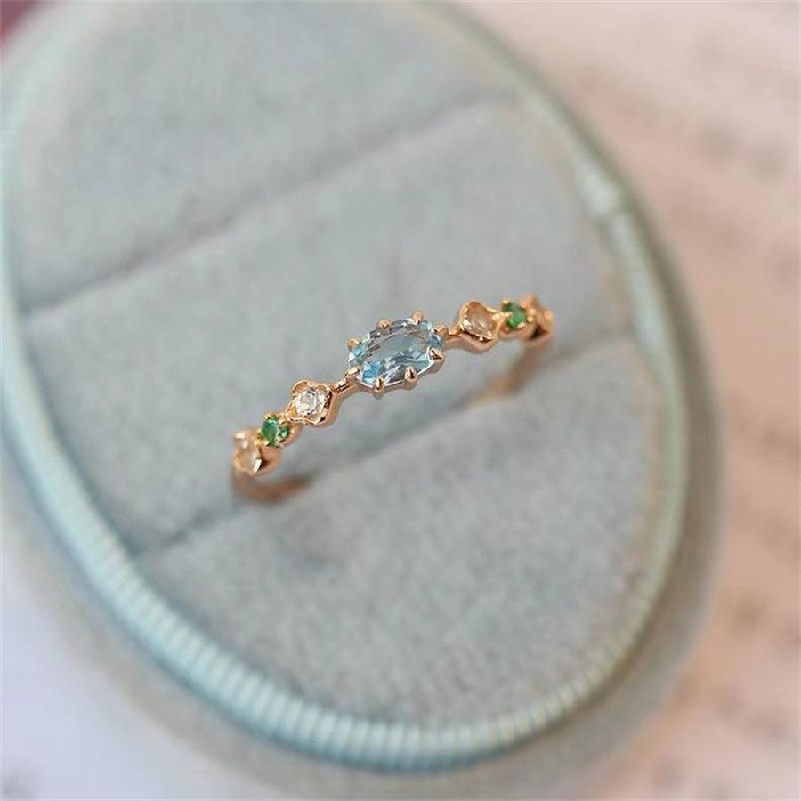 Over 120 Styles Korean style zircon diamond ring women's 925 sterling silver spring and summer niche light luxury high-end index finger ring open ring