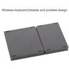   Keyboard Portable Folding DualMode   3.0 Rechargble Fingerboard with Toucad USB Wired(Black )