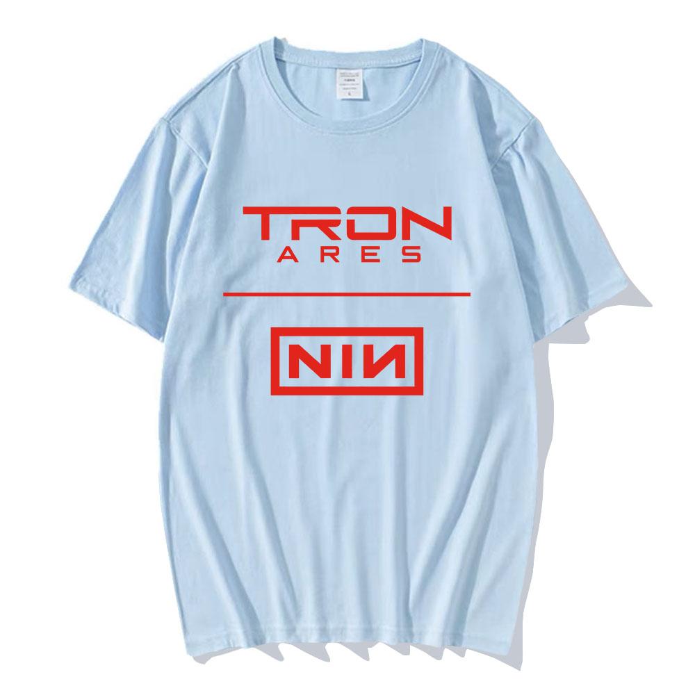 Nine Inch Nails Tron Ares T-shirt Rock Band Album Printing Tshirts Cotton Loose Casual Fashion Tee-shirt Graphic Print Tees