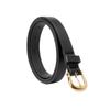 Women's Versatile Candy Color Pin Buckle Belt: Simple Style Leather Belt for Jeans