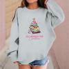 Children's Fashionable Casual Long-sleeved Loose Christmas Print Pullover Sweatshirt