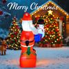 8.85FT Inflatable Santa Snowman Train Gifts Set Toy Yard Lawn Party Decoration Festive Gift LED Lit Supplies Xmas Home Ornament