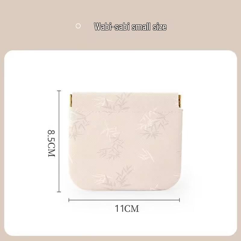 

Snap Closure Chinese Style Coin & Lipstick Pouch – Compact, Portable, Automatic Closure Bag