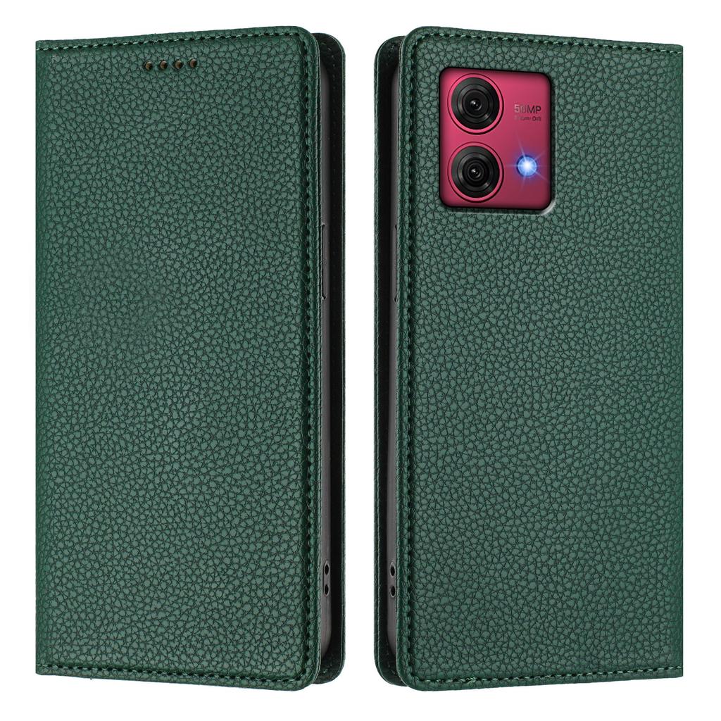 For Motorola Moto G84 5G Wallet Case RFID Blocking Litchi Texture Leather Mobile Cover
