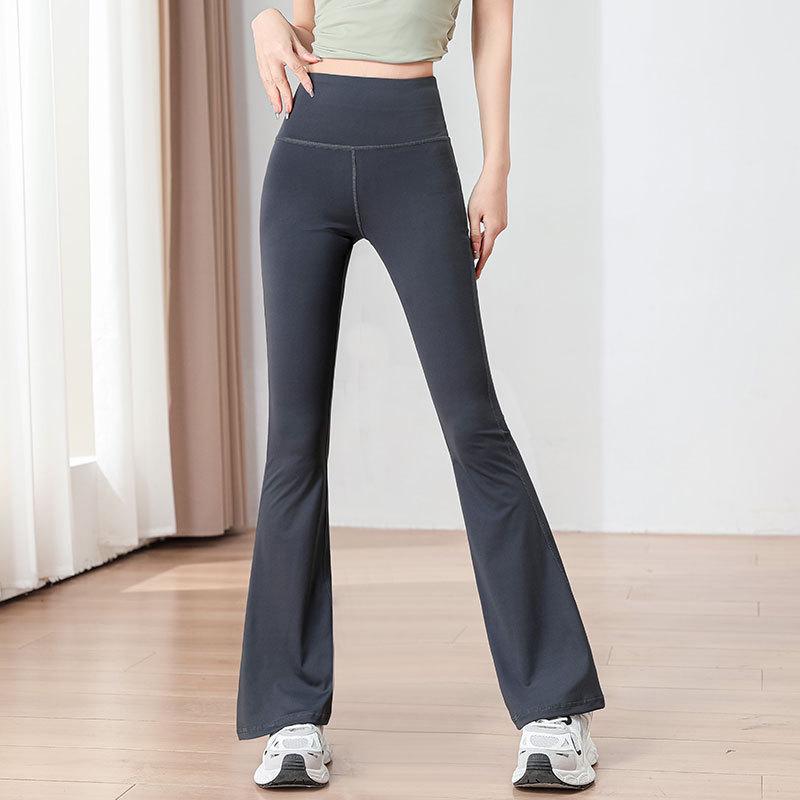 2025 Damen High Waist Yoga & Pilates Set: Schlaghose & Trainings-Top