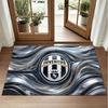 Juventus FC Design Crystal Velvet Rug Soft Decorative Mat for Bedroom Entrance