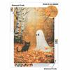 DIY Diamond Painting Canvas Autumn Birch Forest Cat And Spirit Design 5D Full Drill Art Creative Leisure Craft Home Decor