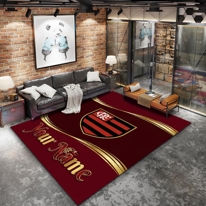 Clube De Regatas Flamengo Custom Name Carpet Rug For Living Room Bedroom Home Sofa Decoration Kids Play Nonslip Floor Mat