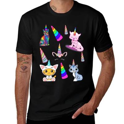 Unicorn Kitty TShirt Breathable Basic Cotton TShirt