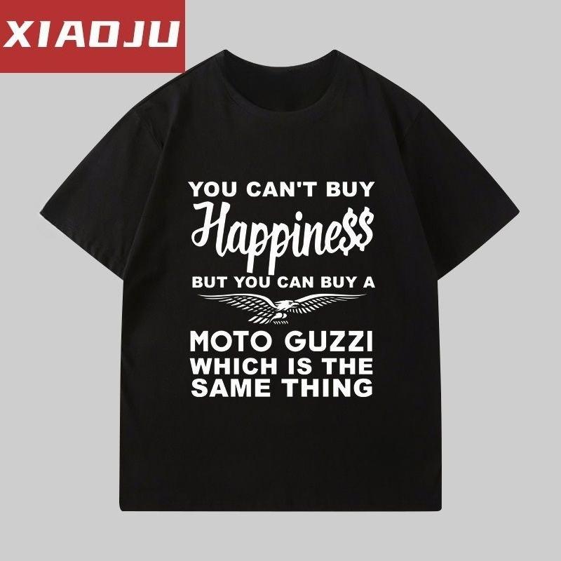 Short Sleeve T-Shirt Men's Trend Brand Personalized Fashion MOTO GUZZI Motorcycle Printed T-Shirt Men's Trend Ins Loose