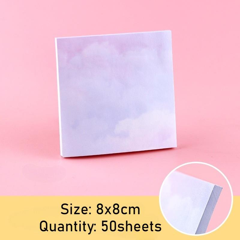 50 Sheets Colorful Starry Sky Stickers Sticky Notes and Stickers Leave A Message for Sticky Notes Student Office Stationery Supplies