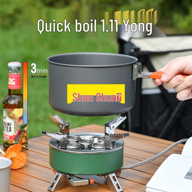 Portable Outdoor Fierce Flame Gas Stoves & Adapters