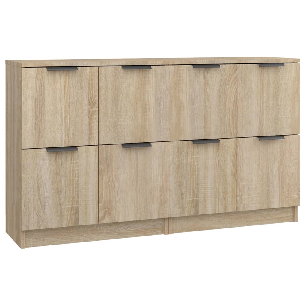 Sideboards 2 pcs Sonoma Oak 60 x 30 x 70 cm engineered wood