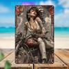 Vintage Motorcycle Metal Tin Sign Retro Biker Garage Wall Decor Industrial Style Art