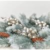 16 Pack Christmas Glitter Berries Stems, 8" Artificial Christmas Picks Snowy Berry Stems for Christmas Tree Ornaments, DIY Xmas Wreath, Crafts,Holiday