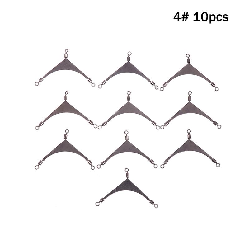 10Pcs/Lot 3 Way Swivels Connector Fishing Tackle Saltwater Fishing Rolling Swivels Triple Fishing Swivel Cross Line Connectors