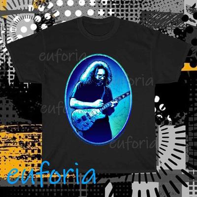 T-Shirt con Logo Chitarra Wolf di Jerry Garcia Divertente Taglia dalla S alla 5XL