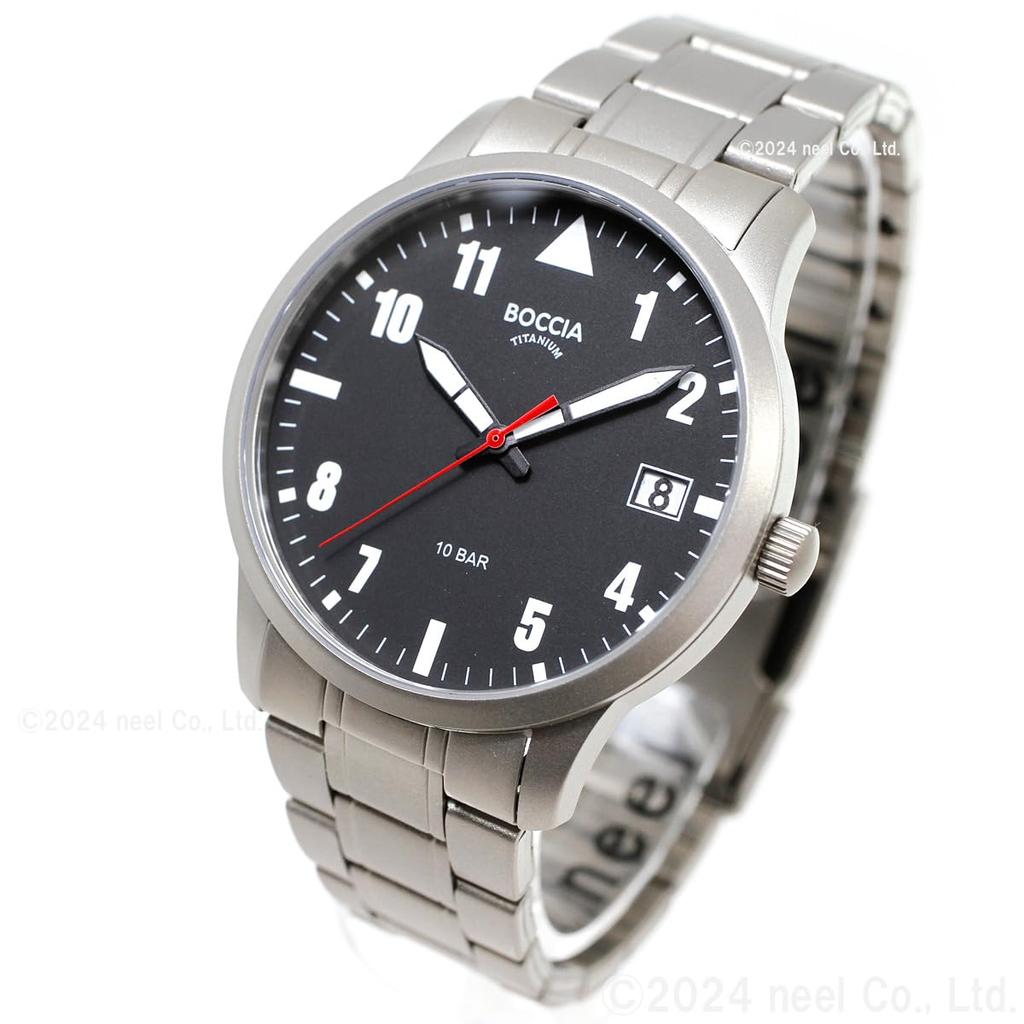 Breda Watch Silver [Boccia Titanium] 3650-02 Men's