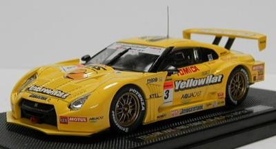 Ebro Yellow Hat YMS LDF Fuji Super GT2008 Yellow Finished Product 1/43 GT-R #3